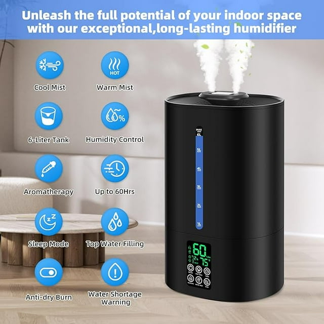 Humidifiers for Bedroom Black