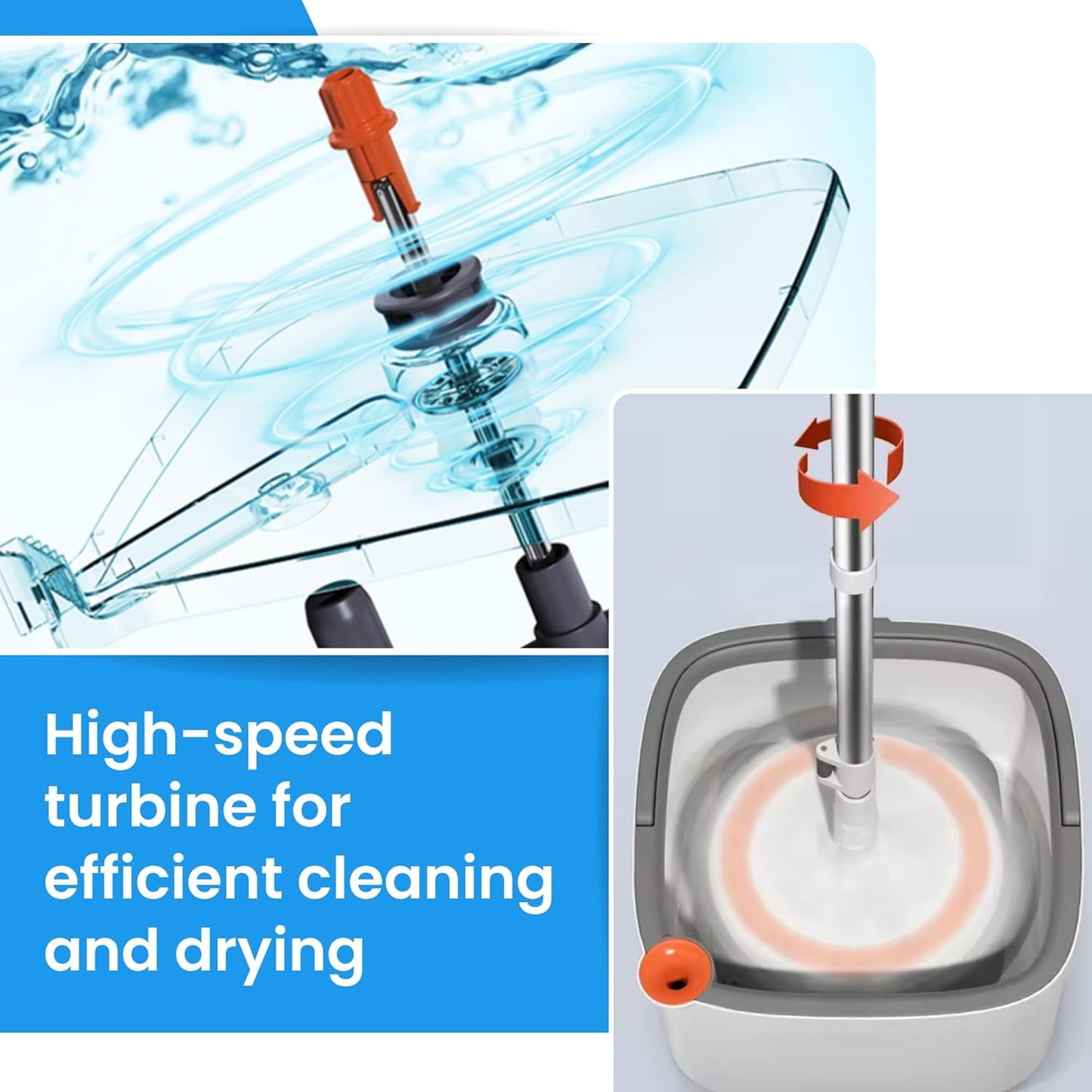 Floor Scrub Brush with Long Handle for Cleaning Shower Bathroom, Patio, Garage, Kitchen, Wall and Deck