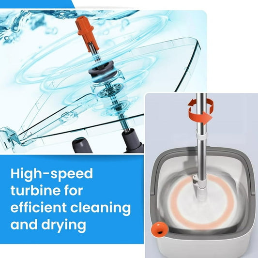 Mop and Bucket Set, Separates Dirty and Clean Water,Floor Mop for Laminate, Hardwood, Tiles