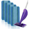 Reusable Mop Pads Compatible for Swiffer WetJet Mops,Washable Dry Wet Use for Hardwood Surfaces Floor Refills Pads