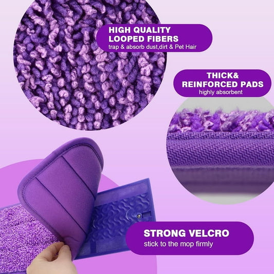 reusable swiffer powermop pads refills,Machine Washable Pad Replacement