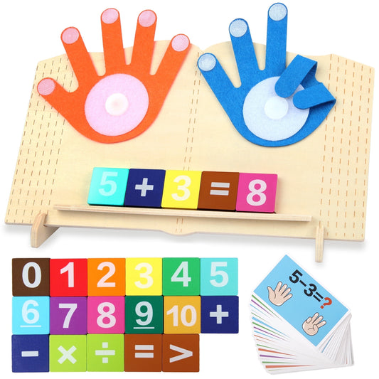 UUGEEE Montessori Learning Math Toys for 2 3 4 Years Old Boys, Preschool Educational Manipulatives Number Counting Blocks for Kids, Birthday Gifts Toys for Toddlers 18 Months Girls