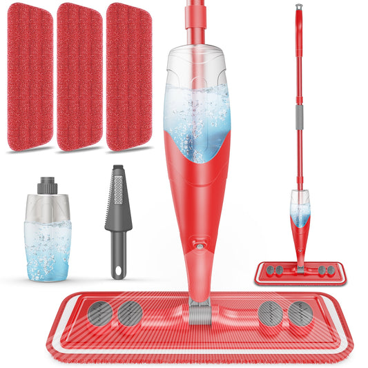 Spray Mops for Floor Cleaning Microfiber Wet Dust Mop with 3 Washable Pads