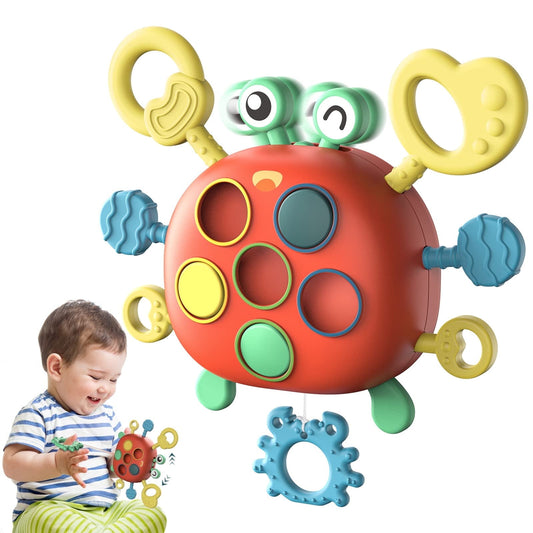 UUGEE Baby Montessori Learning Toys for 1 2 3 Year Old, Toddler Sensory Fine Motor Skills Pull String Toy, Birthday Xmas Gift Travel Toy for for 6 9 12 18 Months